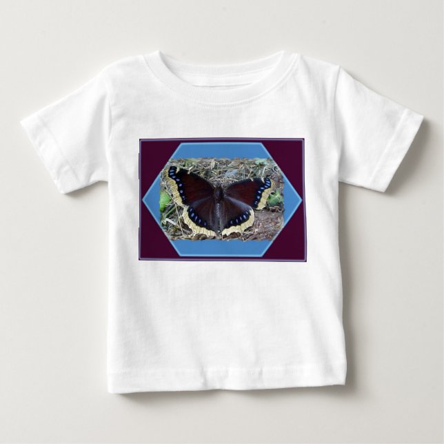 Mourning Cloak Butterfly Baby Infant T-Shirt (Framsida)