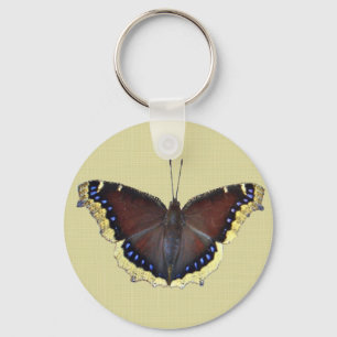 Mourning Cloak Butterfly - Nymphalis antiopa Nyckelring