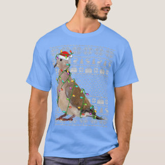 Mourning Dove Bird Älskare Santa Ugly Mourning Dov T Shirt