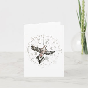 Mourning Dove-mappat anteckningskort