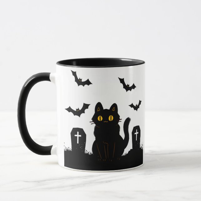 mourning kitty mug mugg (Vänster)