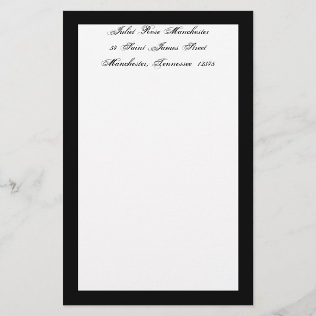 Mourning Stationery (Framsida)