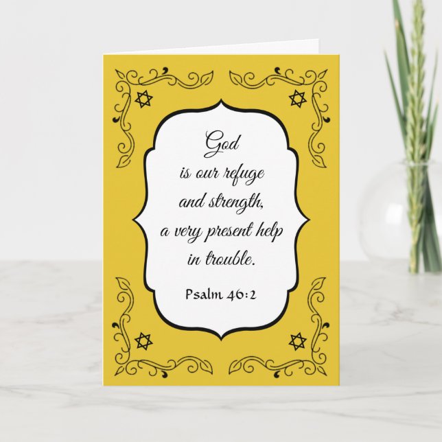 Mourouragement Bible Verse Sympathy Card Tack Kort (Framsida)