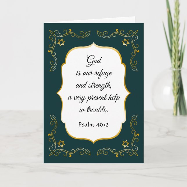 Mourouragement Bible Verse Sympathy Card Tack Kort (Framsida)