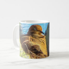 Mourve Female med Baby Saguaro Cactus Nest Kaffemugg