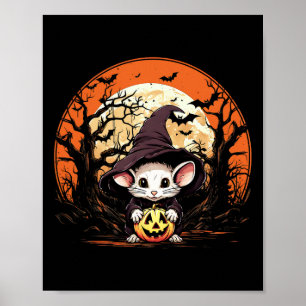 Mouse Älskare Halloween Spooky Ghost Costume Stil Poster