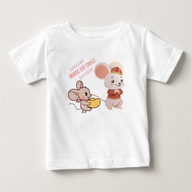 : Mouse and Cheese Delight T Shirt (Framsida)