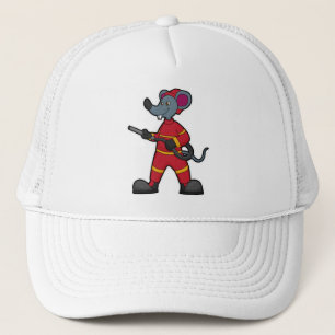 Mouse as Firefighter with Hose Keps