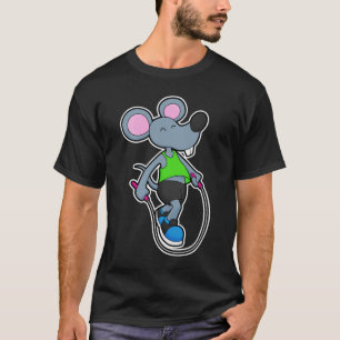 Mouse at Fitness med Rope T Shirt