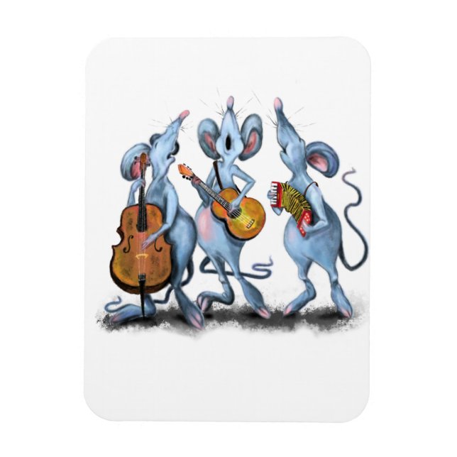 Mouse Band Magnet Gift - målning (Vertikal)