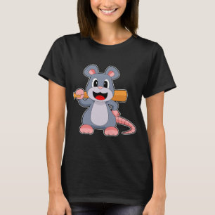 Mouse Baseball Baseball fladdermus Sports T Shirt