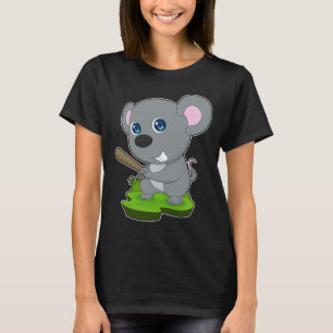 Mouse Baseball Baseball fladdermus Sports T Shirt