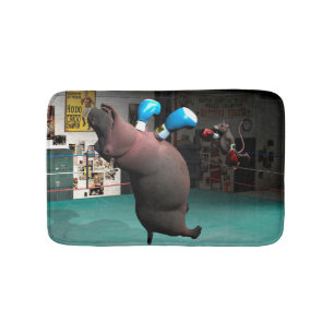 Mouse Beats Hippo KO Badrumsmatta