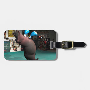 Mouse Beats Hippo KO Bagagebricka
