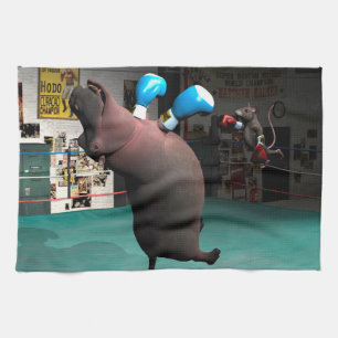 Mouse Beats Hippo KO Kökshandduk