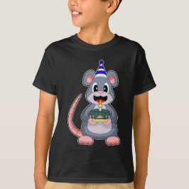 Mouse Birthday Candle Cake T Shirt