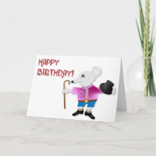 MOUSE BIRTHDAY KORT