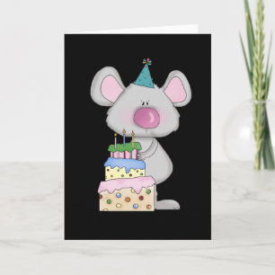 Mouse Birthday Tshirts och presenter Kort