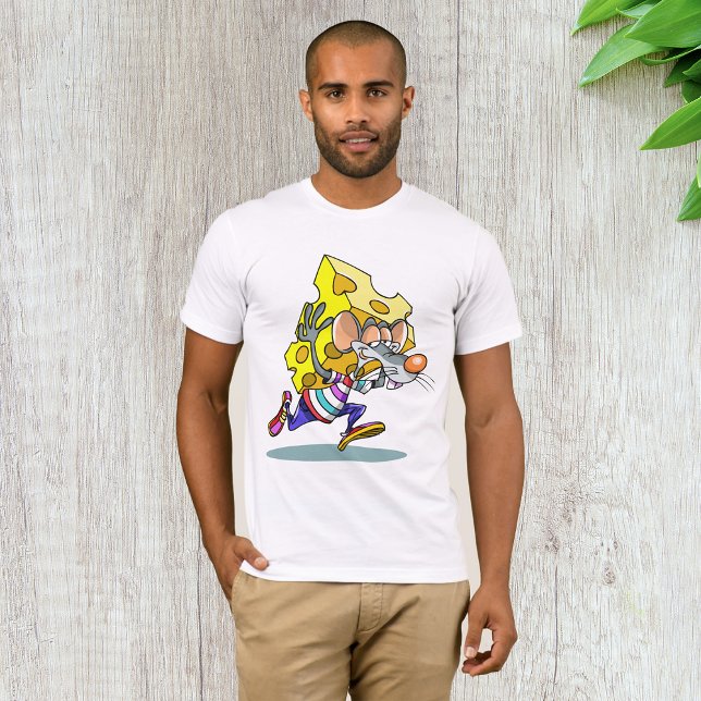 Mouse Carshing Cheese Manar T-Shirt (Skapare uppladdad)