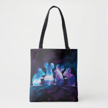 Mouse Cosmos Shopping Errand Tote Bag