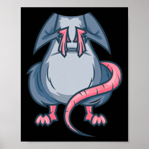 Mouse Costume Halloween Easy Råtta Cosplay i förra Poster