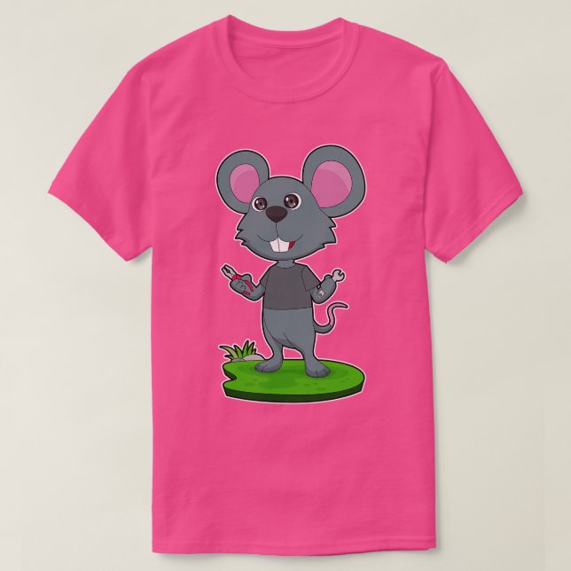 Mouse Crateur Pliers Wrench T Shirt (Design framsida)