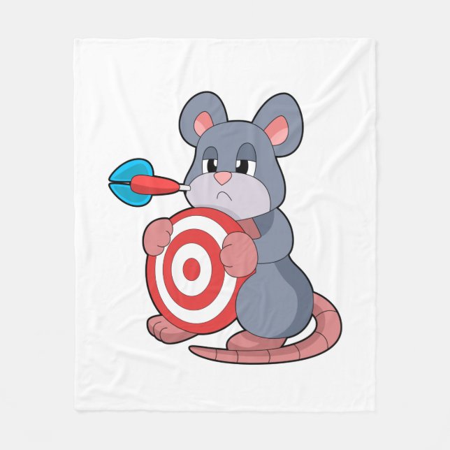Mouse Darts Dartboard Fleecefilt (Framsidan)
