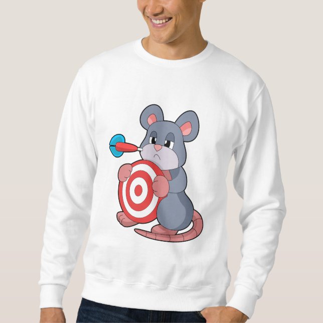 Mouse Darts Dartboard Lång Ärmad Tröja (Framsida)
