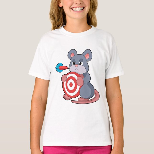 Mouse Darts Dartboard T Shirt (Framsida)