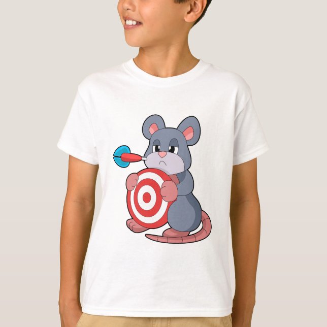 Mouse Darts Dartboard T Shirt (Framsida)