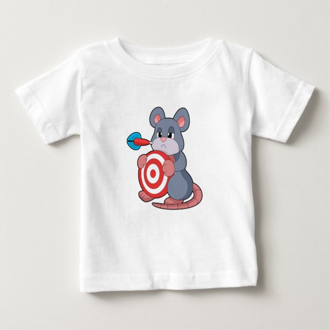 Mouse Darts Dartboard T Shirt (Framsida)