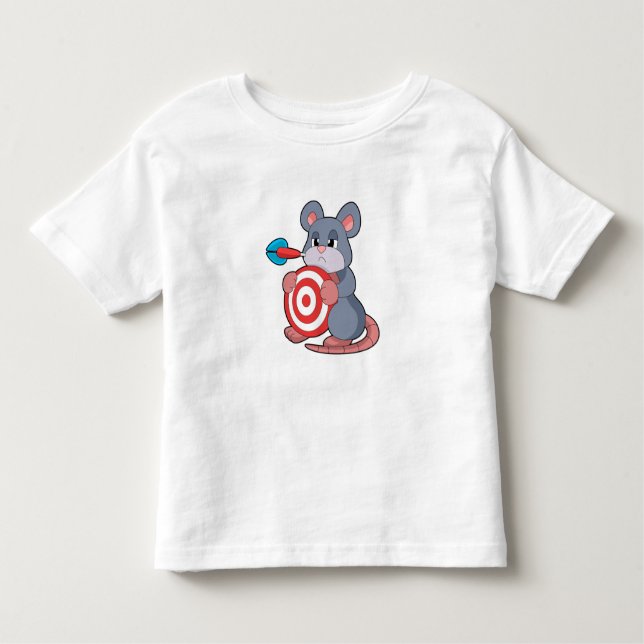 Mouse Darts Dartboard T Shirt (Framsida)