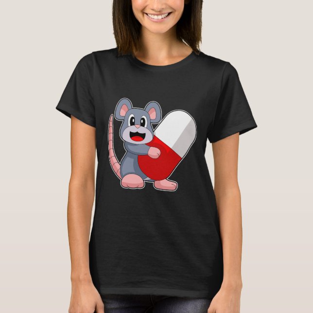Mouse Doktor Medicine T Shirt (Framsida)