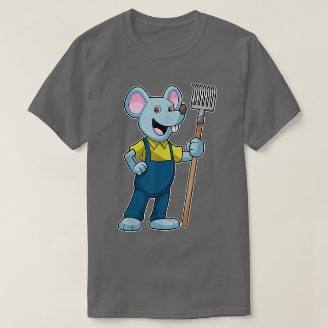 Mouse Farmer Rake-overaller T Shirt (Design framsida)