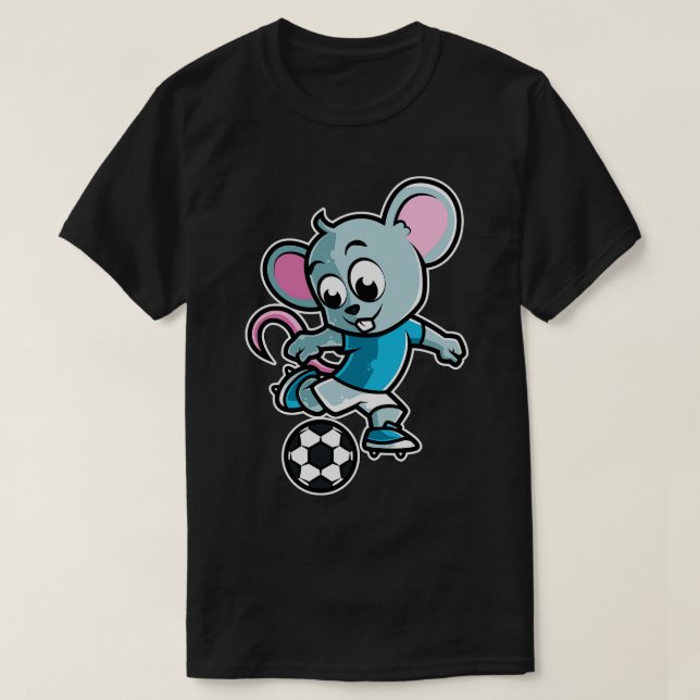 Mouse Football Game Day Lame Lame Sports Råtta Soc T Shirt (Design framsida)
