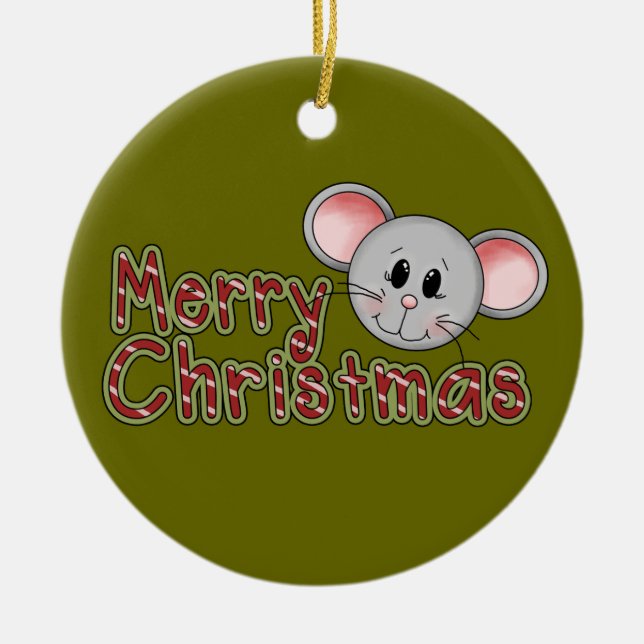 Mouse God jul Keepsaké Ornament (Framsidan)