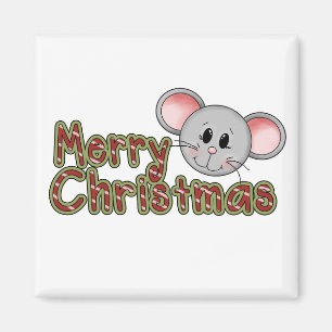 Mouse God jul Tshirts och presenter Magnet