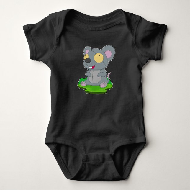 Mouse Halloween Zombie T Shirt (Framsida)