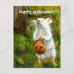 Mouse Happy halloween! vykort