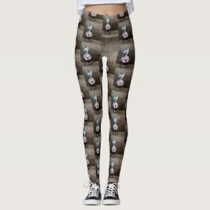 Mouse Heart-kuvert Hearts on Land Rustic Wood Leggings