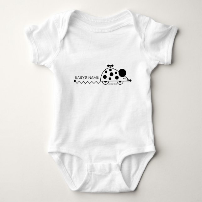 Mouse House Bodykostym T Shirt (Framsida)