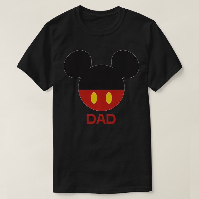 Mouse Icon Kort Pappa Birthday Fars dag T Shirt (Design framsida)