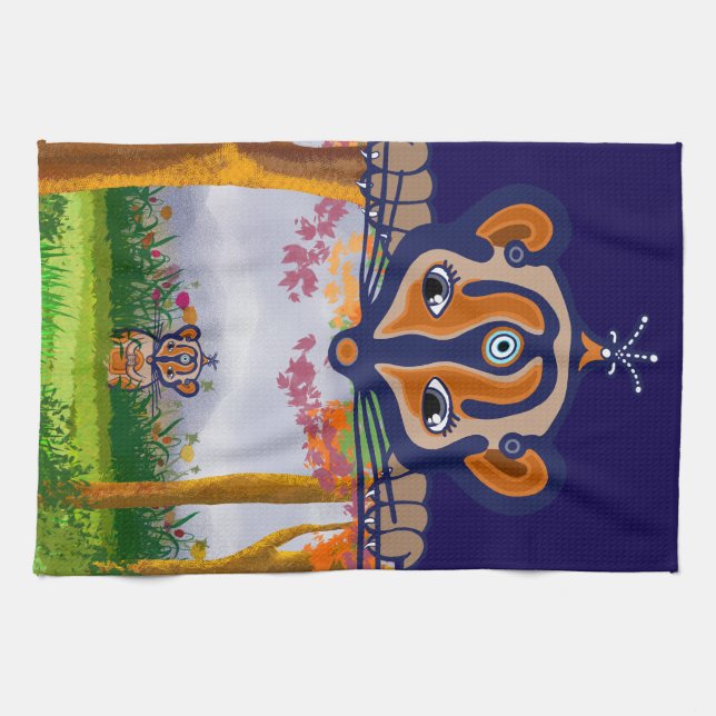 Mouse in the field kökshandduk (Horisontell)