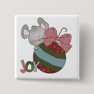 Mouse Joy Helgdag T-shirts och presenter Knapp