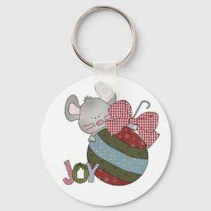 Mouse Joy Helgdag T-shirts och presenter Nyckelring