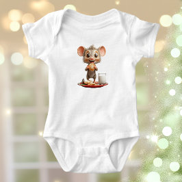 Mouse jul Baby Bodykostym T Shirt