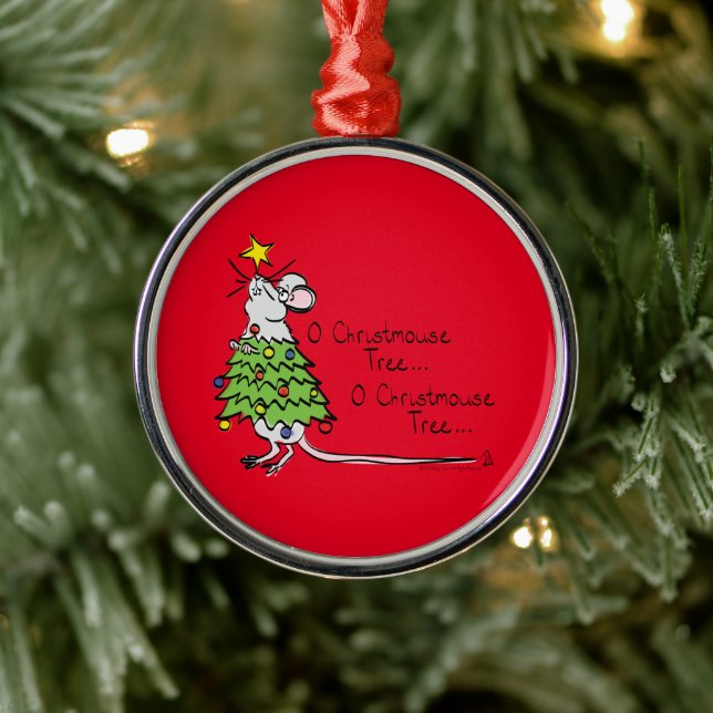 Mouse Julgran Funny Kids Julgransprydnad Metall (Träd)