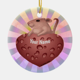Mouse Kärlek Julgransprydnad Keramik