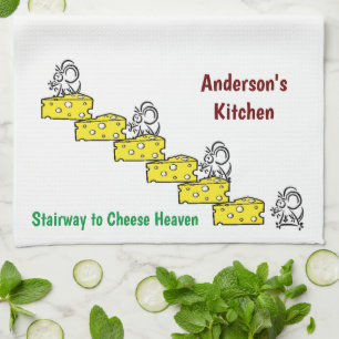 Mouse Mice Cheese Kitchen Hand Towel Kökshandduk