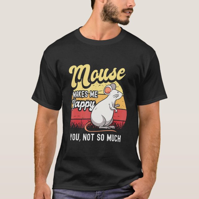 Mouse Mice Råtta Gerbil Maus Ratón Pet Rodent Mana T Shirt (Framsida)